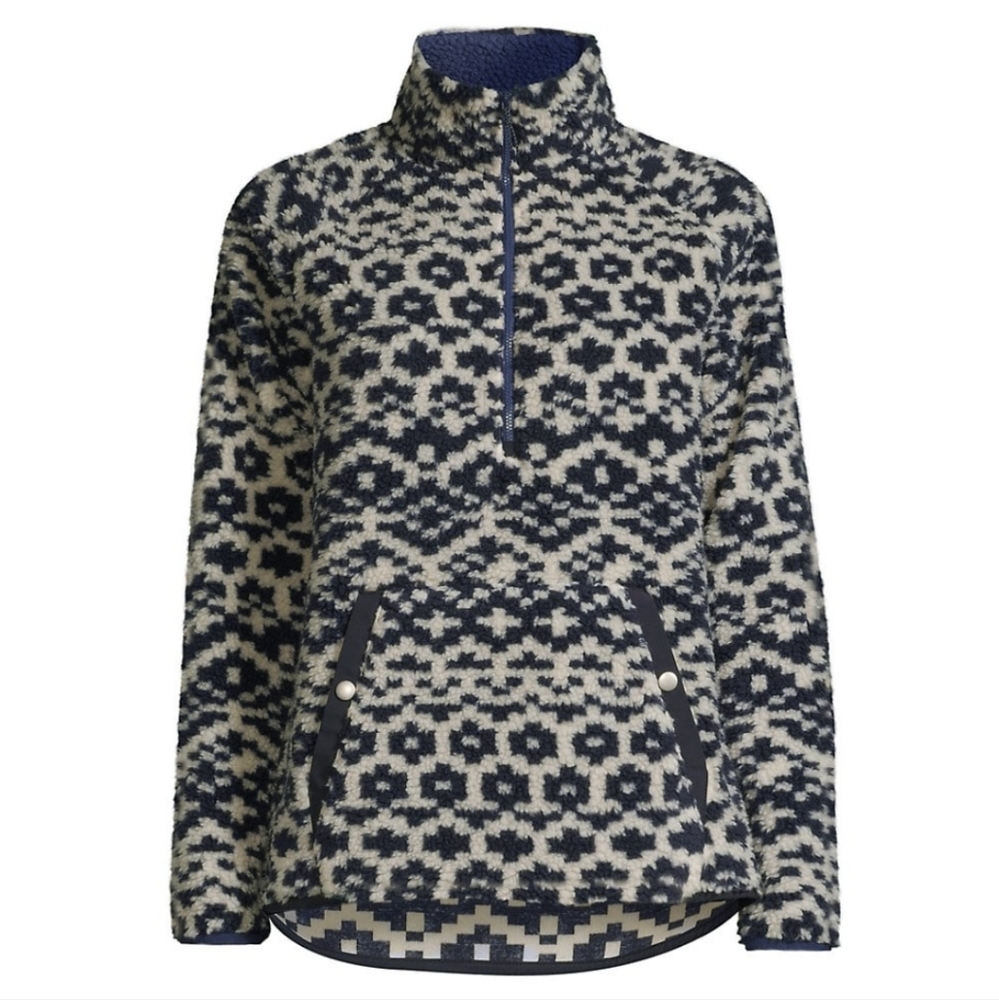 Vineyard Vines Fair Isle Quarter Zip Jacket